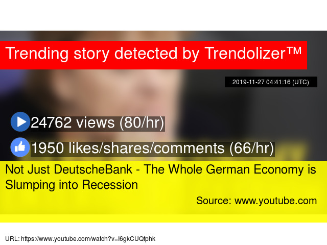 Not Just Deutschebank The Whole German Economy Is Slumping Into
