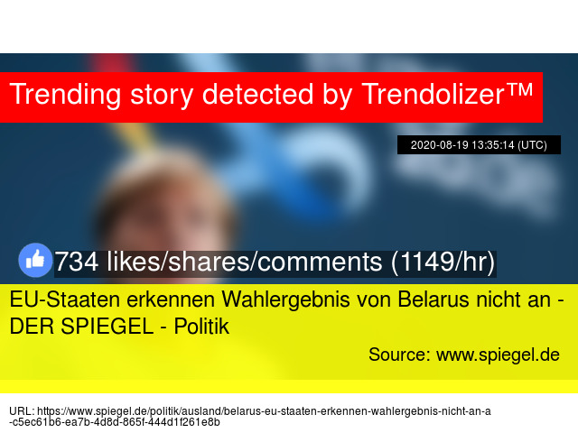 Eu Staaten Erkennen Wahlergebnis Von Belarus Nicht An Der Spiegel Politik